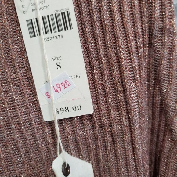 NWT Anthropologie sparkle tank blouse - Picture 5 of 5